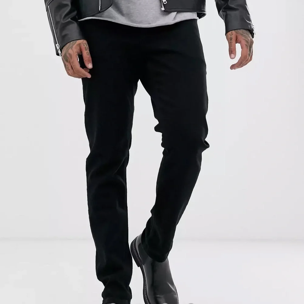 ASOS | Black Streetwear Stretch Slim Mens Jeans